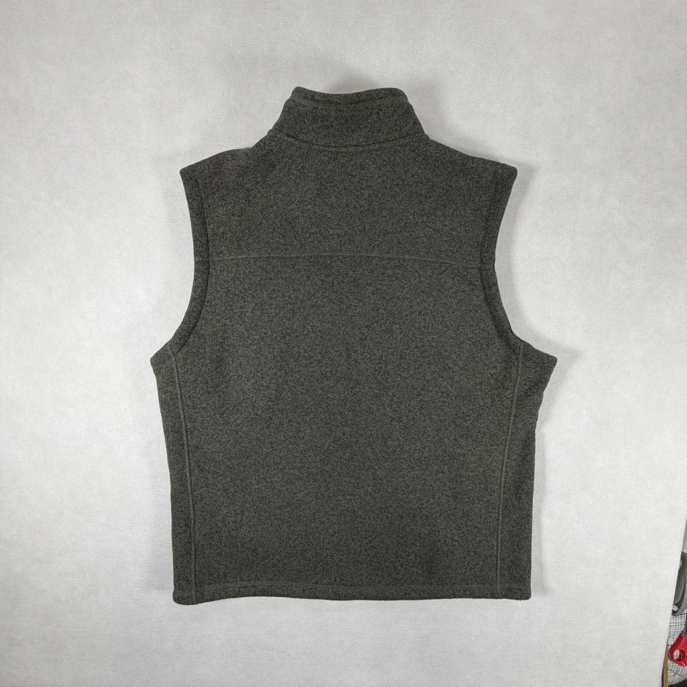 The North Face Mens XL Gordon Lyons Full Zip Fleece Vest Olive Green